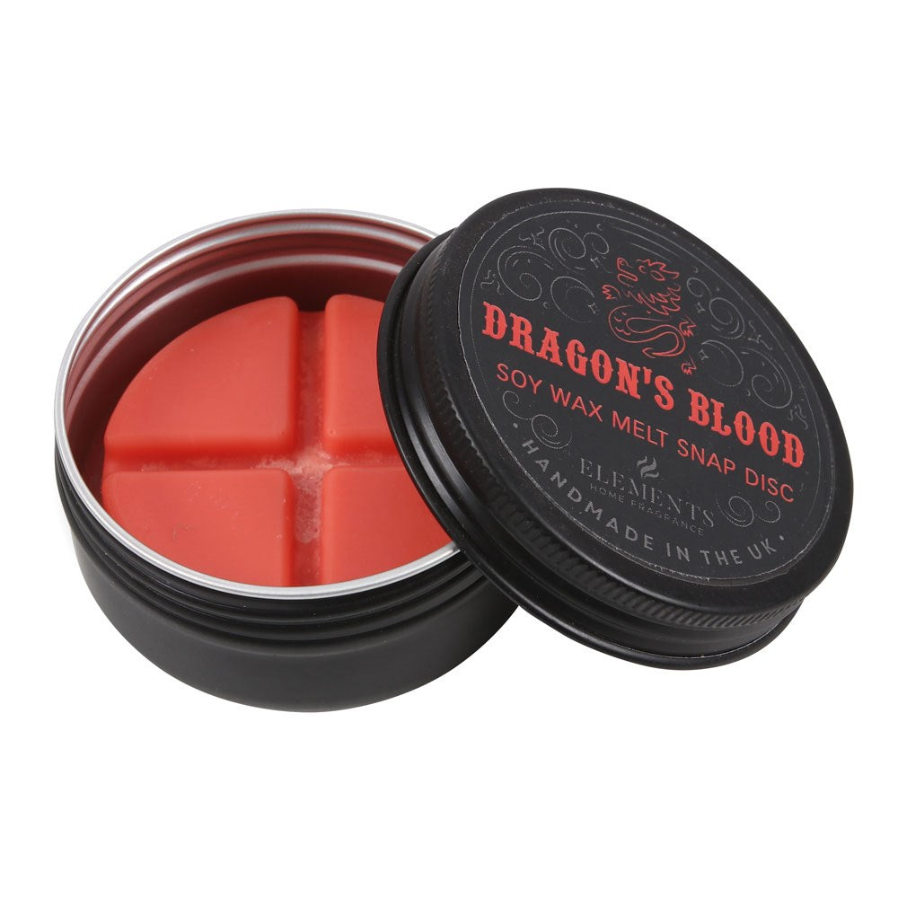 Dragon's blood soy wax snap disc