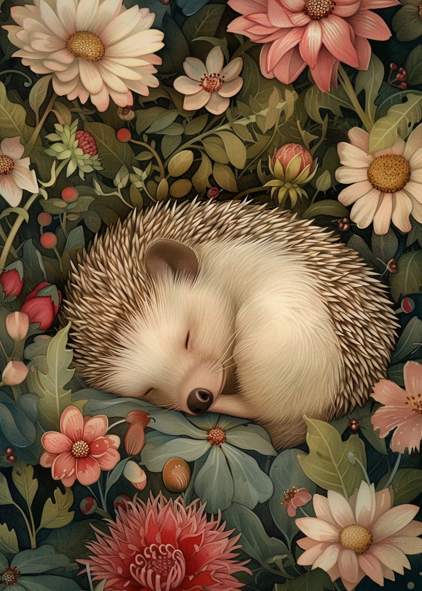 Sweet dreams hedgehog A6 card