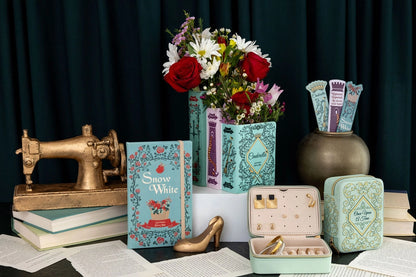 Triple book vase with Grimm's fairy tales