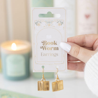 Bookworm earrings