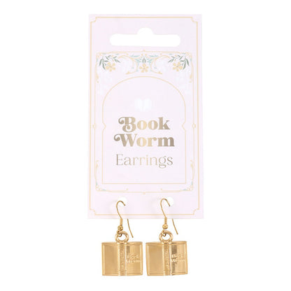 Bookworm earrings