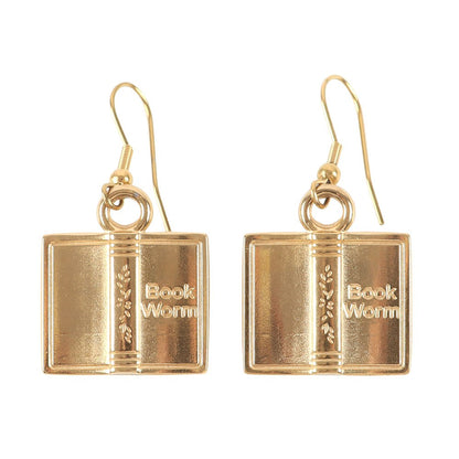 Bookworm earrings