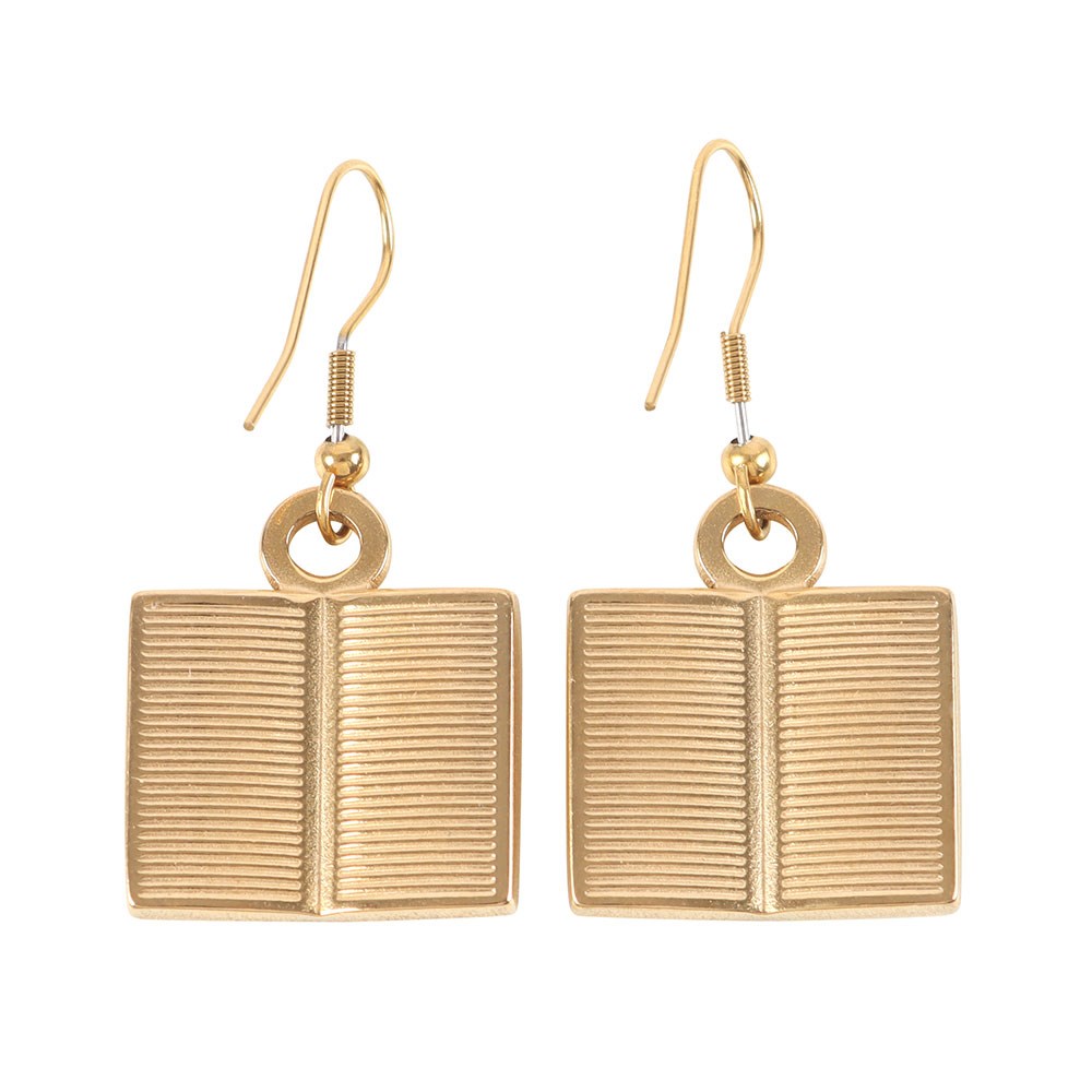 Bookworm earrings