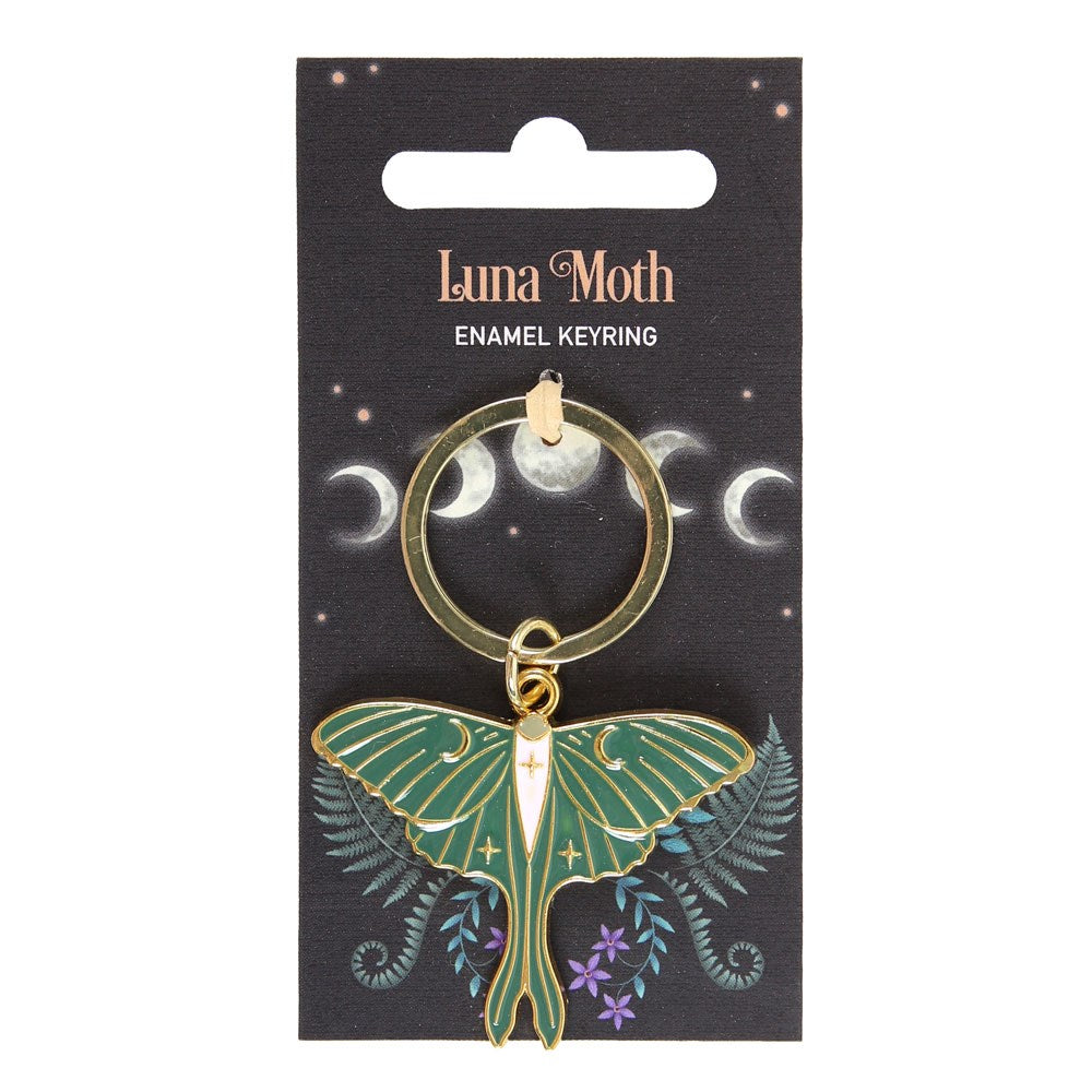 Luna moth keychain