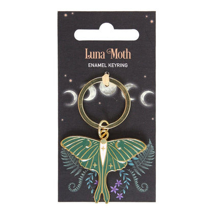 Luna moth keychain