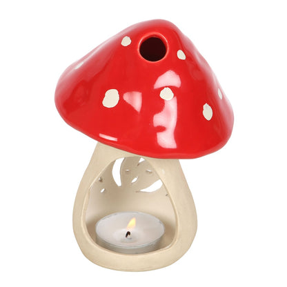 Ceramic mushroom tea light holder 