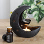 Black half-moon oil burner