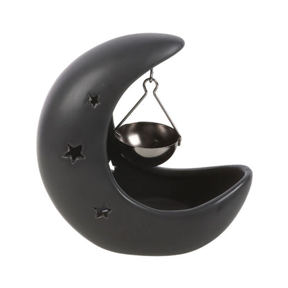 Black half-moon oil burner