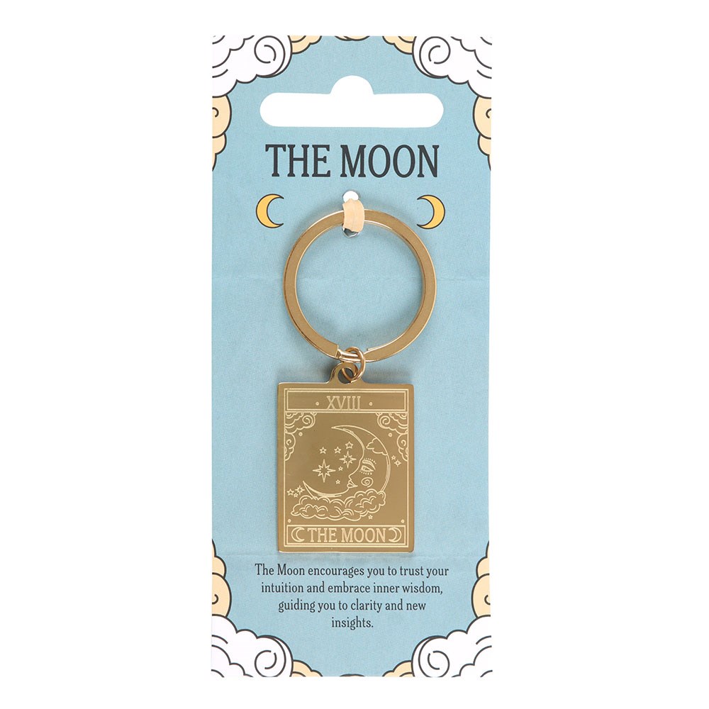 The moon vintage tarot keychain