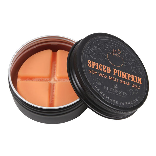 Spiced pumpkin soy wax snap disc