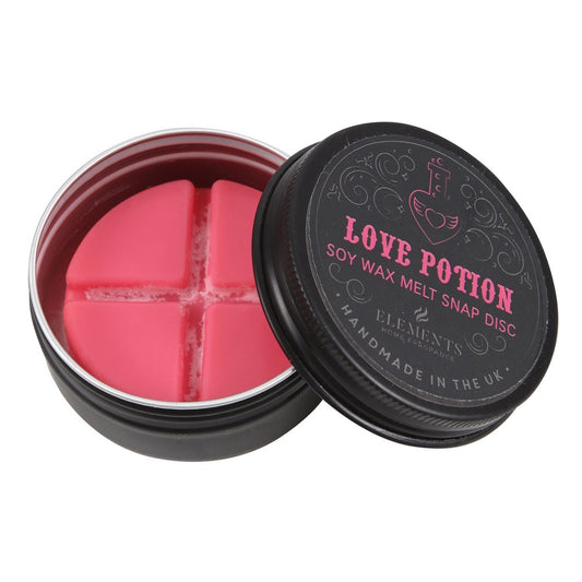 Love potion soy wax snap disc