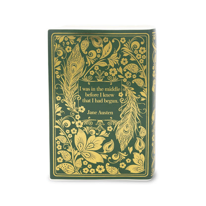 Large book vase Pride and Prejudice