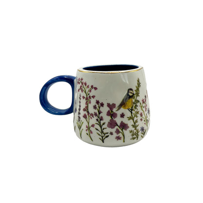 Secret garden 3D blue tit mug