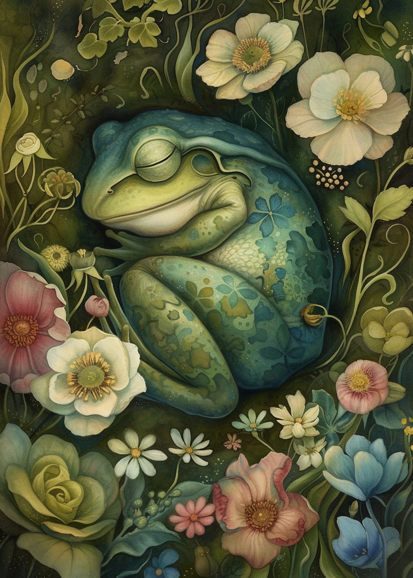 Sweet dreams frog A6 card