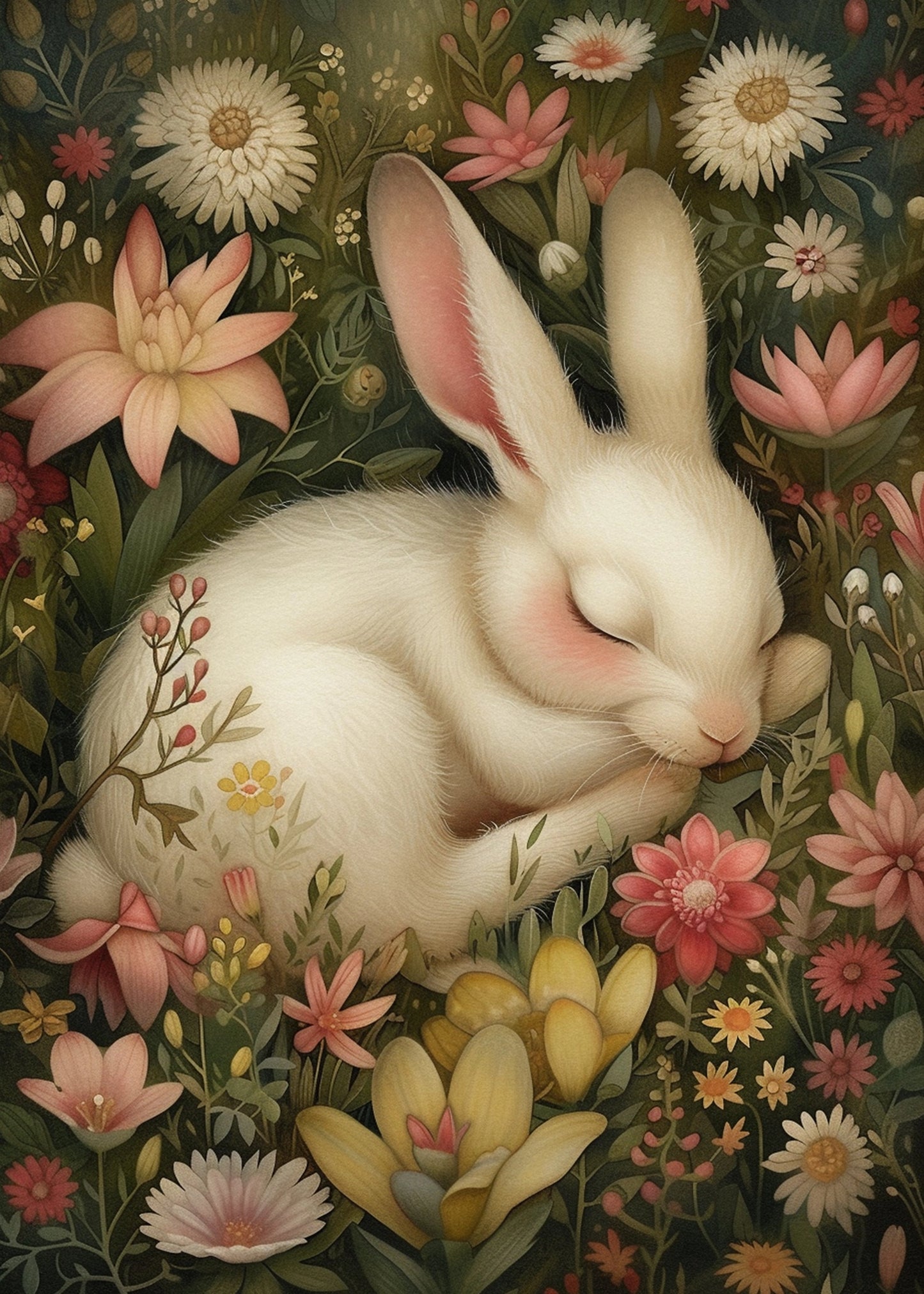 Sweet dreams rabbit A6 card