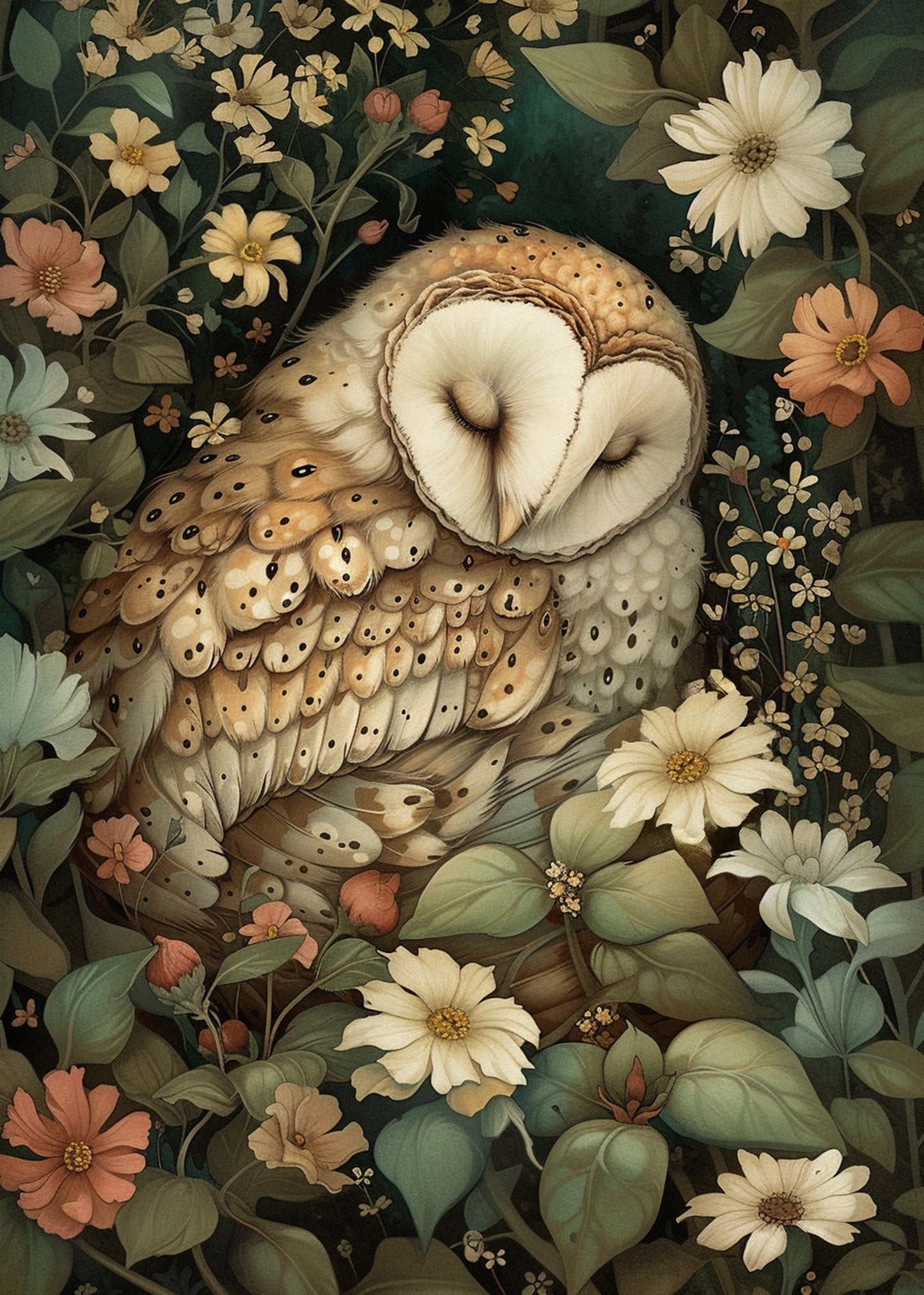 Sweet dreams owl A6 card